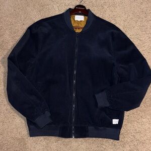 Five Four Dark Blue Bomber Jacket